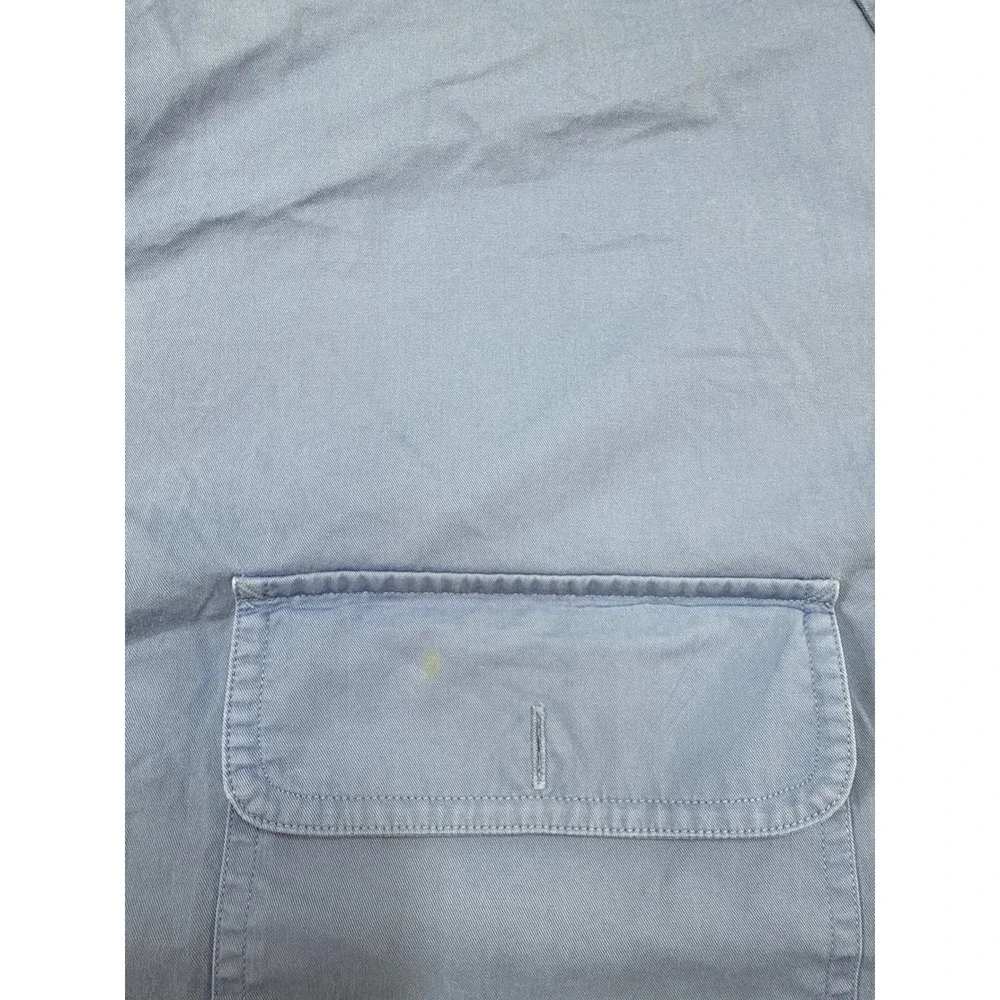 Polo Ralph Lauren Mens 3XB Big Blue Twill Long‎ Sleeve Button Down Utility Shirt